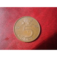 5 центов 1979 год Нидерланды