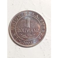 Боливия 1 боливиано 2004 года .