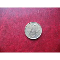 10 центов 1998 года Литва (р)