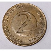 Словения. 2 толара  1995 года.