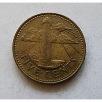 Барбадос 5 центов, 2001