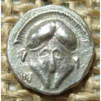 Греция. Месембрия, Диобол,450-350 гг. до н.э. Греческая серебряная монета - 1,35 г; 11,4 мм