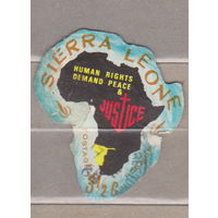 Авиапочта -Год прав человека - Юго-Западная Африка Карта Сьерра-Леоне 1968 год   лот 11