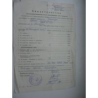 1994 г. Свидетельство о размере чеков " Имущество "