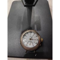 Часы с механизмом omega. На ходу, серебро, позолота.