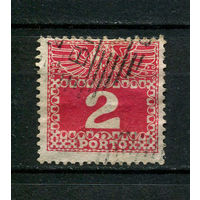 Австро-Венгрия - 1908/1913 - Цифры 2H. Portomarken - [Mi.35p] - 1 марка. Гашеная.  (Лот 33CA)