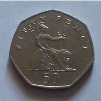 50 пенсов, Великобритания 2001 г.