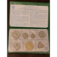 Острова Кука ,набор монет 1992г., 1 доллар 1987г
