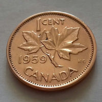 1 цент, Канада 1959 г., AU