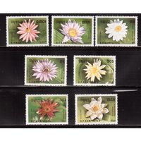 Камбоджа-1989,(Мих.1032-1038)  **, Флора, Цветы