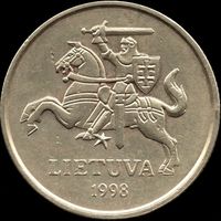 Литва 50 центов 1998 г. КМ 108 (17-17)