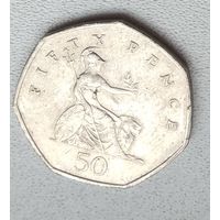 Великобритания 50 пенсов, 1997 1-9-3