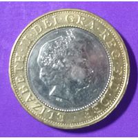 2 фунта 1998 г  Великобритания