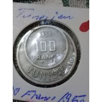 Тунис 100 франков 1950
