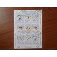 Сан-Томе и Принсипе 1983 Олимпиада в Сараево м/лист Михель-16,0 евро гаш