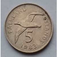 Фолклендские острова (Фолкленды) 5 пенсов 1983 г.