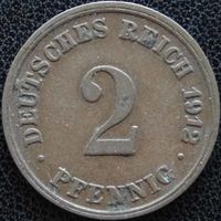 YS: Германия, Рейх, 2 пфеннига 1912D, KM# 16 (1)