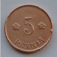 Финляндия 5 пенни. 1921