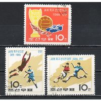 Чемпионат мира по футболу в Англии КНДР 1966 год серия из 3-х марок