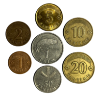 Латвия набор монет (7 штук), 1992
