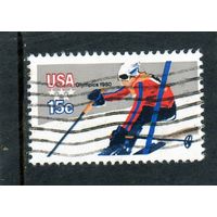 США.Ми-1412.Олимпийские игры.Скоростной спуск на лыжах.1980.