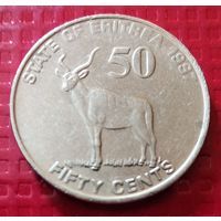Эритрея 50 центов 1997 г. #40609