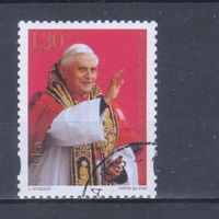 [2135] Польша 2006. Папа Бенедикт XVI. Гашеная марка.