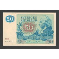 Швеция 50 крон 1989 года. Тип Р-53. Состояние UNC!