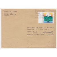 Конверт прошедший почту из Германии в Беларусь
