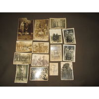 Фотографии из альбома с польскими солдатами 30-40-е года 15 шт.С рубля.