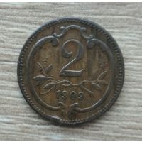 2 геллера 1909 года Австрия. Красивая монета!