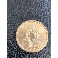 США 1 доллар 2009 год сакагавея посадка