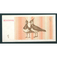 Литва 1992 1 талон Р39 UNC