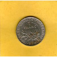 Франция 1 франк 1974г.