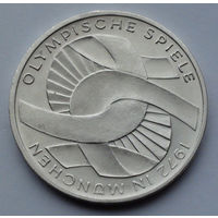 Германия - ФРГ 10 марок. 1972. D. XX летние Олимпийские Игры, Мюнхен 1972 - Узел
