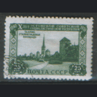 Заг. 1455/58. 1950. 10 лет Эстонской ССР. Архитектура. Гаш.