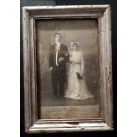 Фото редкое в Рамке Свадебное Старое