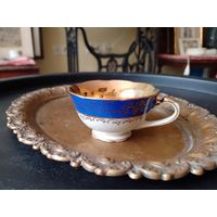 Чашка кружка чайная кофейная Европа фарфор золочение