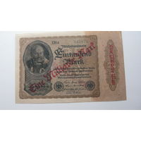 Германия 1 миллиард марок 1922 ( 1923 г. ) г. Ro 110 е ( серия- чёрный цвет . номер - зеленый цвет  )
