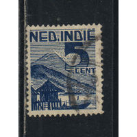 NL Колонии Нидерландская Индия 1946 Вид на озеро Тондано на о.Целебес (Сулавеси) #336