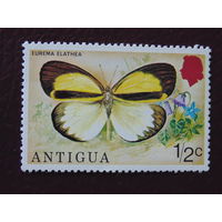 Антигуа 1975 г. Бабочка.