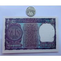 Werty71 Индия 1 рупия 1980 UNC банкнота степлер