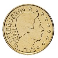 Люксембург 50 евроцентов, 2003 UNC из ролла