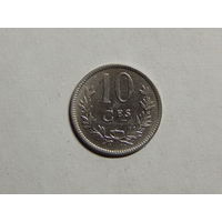 Люксембург 10 сантимов 1924г