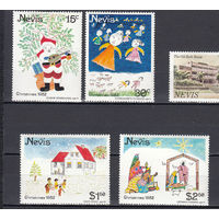 Рождество. Невис. 1982. 4 марки. Michel N 80-83 (1,6 е)