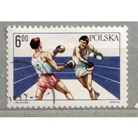 Бокс. 1 марка, 1983г.,гаш. Польша.