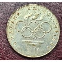 Серебро 0.625! Польша 200 злотых, 1976 XXI летние Олимпийские Игры, Монреаль 1976