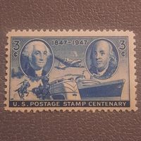 США 1947. 100 летие почтовой марки США. Полная серия
