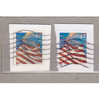 Флаг США 2008 год год лот 1065 БЕЗ ПОВТОРОВ разновидности разная зубцовка   МОЖНО РАЗДЕЛЬНО