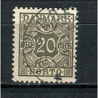 Дания - 1934 - Цифры 20 О. Portomarken - [Mi.29p] - 1 марка. Гашеная.  (Лот 32CW)